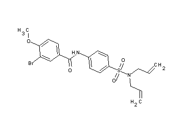 3-bromo-N-{4-[(diallylamino)sulfonyl]phenyl}-4-methoxybenzamide