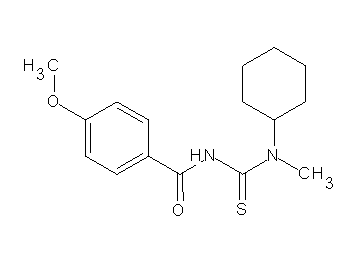 N-{[cyclohexyl(methyl)amino]carbonothioyl}-4-methoxybenzamide