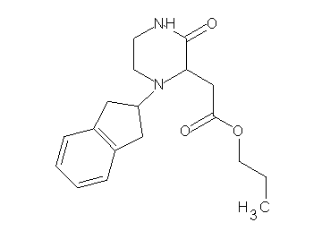 propyl [1-(2,3-dihydro-1H-inden-2-yl)-3-oxo-2-piperazinyl]acetate