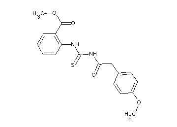 methyl 2-[({[(4-methoxyphenyl)acetyl]amino}carbonothioyl)amino]benzoate