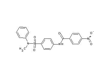 N-(4-{[methyl(phenyl)amino]sulfonyl}phenyl)-4-nitrobenzamide