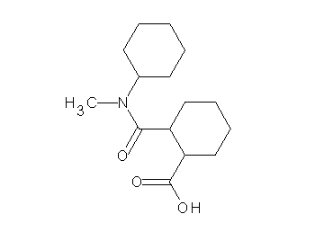 2-{[cyclohexyl(methyl)amino]carbonyl}cyclohexanecarboxylic acid