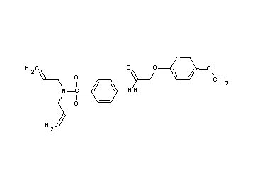 N-{4-[(diallylamino)sulfonyl]phenyl}-2-(4-methoxyphenoxy)acetamide