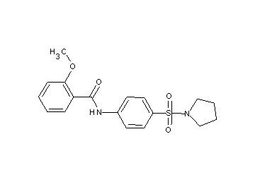 2-methoxy-N-[4-(1-pyrrolidinylsulfonyl)phenyl]benzamide