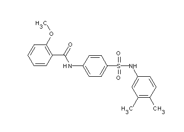 N-(4-{[(3,4-dimethylphenyl)amino]sulfonyl}phenyl)-2-methoxybenzamide
