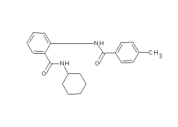 N-cyclohexyl-2-[(4-methylbenzoyl)amino]benzamide