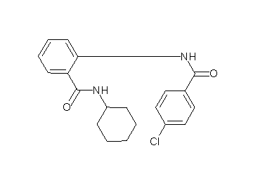 2-[(4-chlorobenzoyl)amino]-N-cyclohexylbenzamide