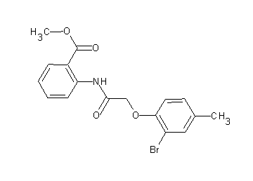 methyl 2-{[(2-bromo-4-methylphenoxy)acetyl]amino}benzoate
