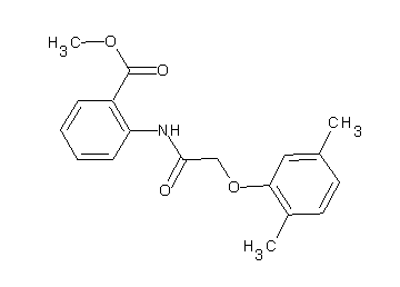 methyl 2-{[(2,5-dimethylphenoxy)acetyl]amino}benzoate - Click Image to Close