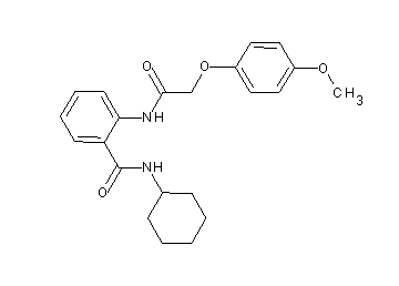 N-cyclohexyl-2-{[(4-methoxyphenoxy)acetyl]amino}benzamide
