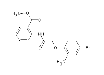 methyl 2-{[(4-bromo-2-methylphenoxy)acetyl]amino}benzoate