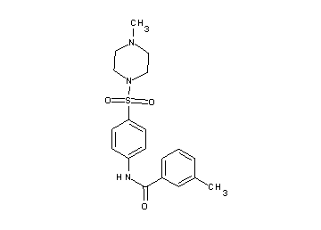 3-methyl-N-{4-[(4-methyl-1-piperazinyl)sulfonyl]phenyl}benzamide