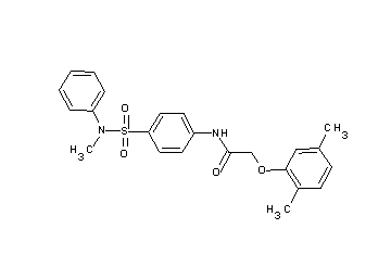 2-(2,5-dimethylphenoxy)-N-(4-{[methyl(phenyl)amino]sulfonyl}phenyl)acetamide - Click Image to Close
