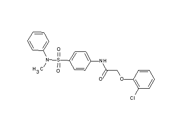 2-(2-chlorophenoxy)-N-(4-{[methyl(phenyl)amino]sulfonyl}phenyl)acetamide