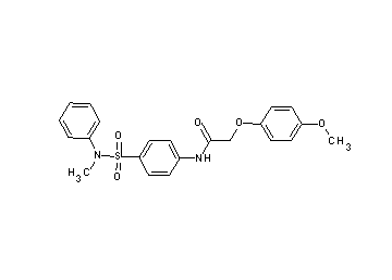 2-(4-methoxyphenoxy)-N-(4-{[methyl(phenyl)amino]sulfonyl}phenyl)acetamide