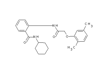 N-cyclohexyl-2-{[(2,5-dimethylphenoxy)acetyl]amino}benzamide