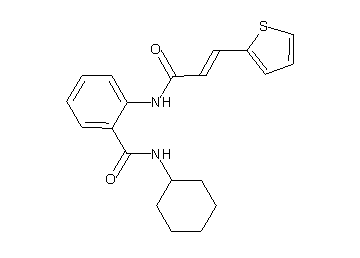 N-cyclohexyl-2-{[3-(2-thienyl)acryloyl]amino}benzamide