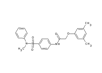 2-(3,5-dimethylphenoxy)-N-(4-{[methyl(phenyl)amino]sulfonyl}phenyl)acetamide