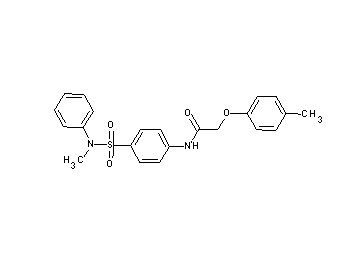 2-(4-methylphenoxy)-N-(4-{[methyl(phenyl)amino]sulfonyl}phenyl)acetamide