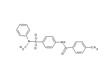 4-methyl-N-(4-{[methyl(phenyl)amino]sulfonyl}phenyl)benzamide