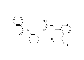 N-cyclohexyl-2-{[(2-isopropylphenoxy)acetyl]amino}benzamide - Click Image to Close
