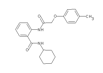 N-cyclohexyl-2-{[(4-methylphenoxy)acetyl]amino}benzamide