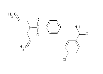 4-chloro-N-{4-[(diallylamino)sulfonyl]phenyl}benzamide