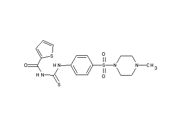N-[({4-[(4-methyl-1-piperazinyl)sulfonyl]phenyl}amino)carbonothioyl]-2-thiophenecarboxamide