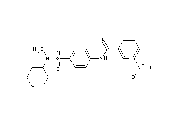 N-(4-{[cyclohexyl(methyl)amino]sulfonyl}phenyl)-3-nitrobenzamide