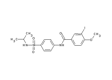 3-iodo-N-{4-[(isopropylamino)sulfonyl]phenyl}-4-methoxybenzamide