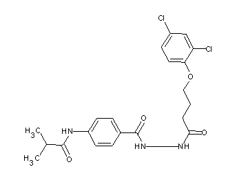 N-[4-({2-[4-(2,4-dichlorophenoxy)butanoyl]hydrazino}carbonyl)phenyl]-2-methylpropanamide