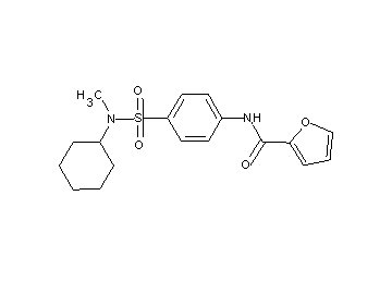 N-(4-{[cyclohexyl(methyl)amino]sulfonyl}phenyl)-2-furamide