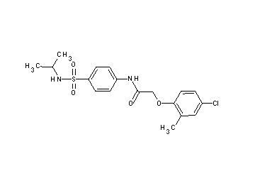 2-(4-chloro-2-methylphenoxy)-N-{4-[(isopropylamino)sulfonyl]phenyl}acetamide