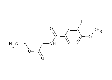 ethyl N-(3-iodo-4-methoxybenzoyl)glycinate
