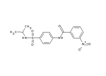 N-{4-[(isopropylamino)sulfonyl]phenyl}-3-nitrobenzamide