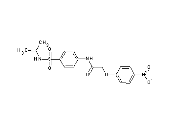 N-{4-[(isopropylamino)sulfonyl]phenyl}-2-(4-nitrophenoxy)acetamide