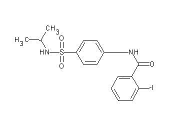 2-iodo-N-{4-[(isopropylamino)sulfonyl]phenyl}benzamide