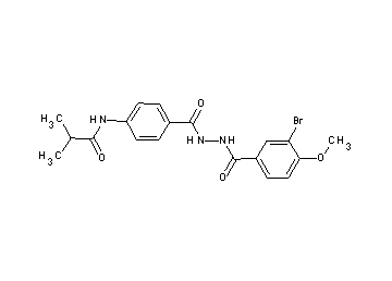 N-(4-{[2-(3-bromo-4-methoxybenzoyl)hydrazino]carbonyl}phenyl)-2-methylpropanamide