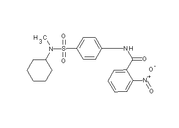 N-(4-{[cyclohexyl(methyl)amino]sulfonyl}phenyl)-2-nitrobenzamide