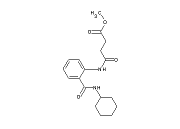 methyl 4-({2-[(cyclohexylamino)carbonyl]phenyl}amino)-4-oxobutanoate