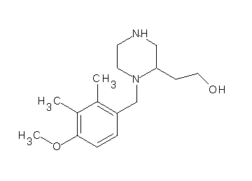 2-[1-(4-methoxy-2,3-dimethylbenzyl)-2-piperazinyl]ethanol