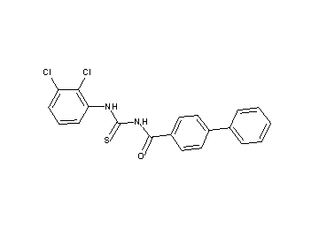 N-{[(2,3-dichlorophenyl)amino]carbonothioyl}-4-biphenylcarboxamide - Click Image to Close
