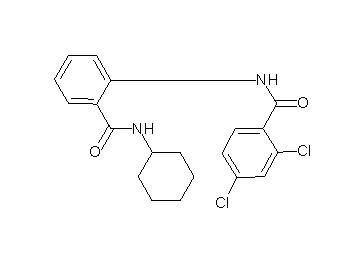 2,4-dichloro-N-{2-[(cyclohexylamino)carbonyl]phenyl}benzamide