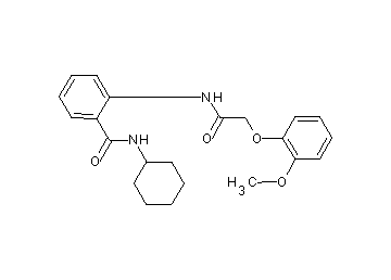 N-cyclohexyl-2-{[(2-methoxyphenoxy)acetyl]amino}benzamide