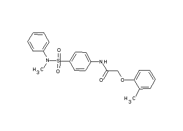2-(2-methylphenoxy)-N-(4-{[methyl(phenyl)amino]sulfonyl}phenyl)acetamide