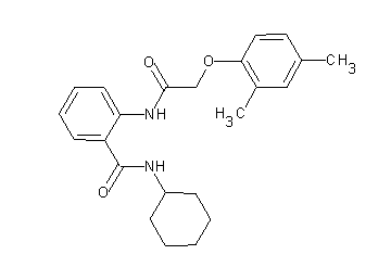 N-cyclohexyl-2-{[(2,4-dimethylphenoxy)acetyl]amino}benzamide