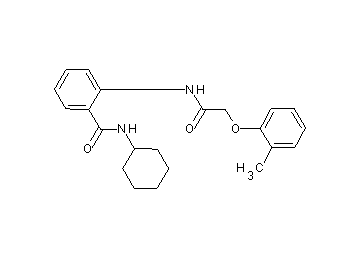 N-cyclohexyl-2-{[(2-methylphenoxy)acetyl]amino}benzamide