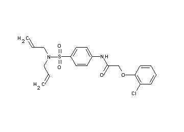 2-(2-chlorophenoxy)-N-{4-[(diallylamino)sulfonyl]phenyl}acetamide - Click Image to Close
