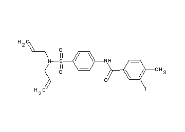 N-{4-[(diallylamino)sulfonyl]phenyl}-3-iodo-4-methylbenzamide