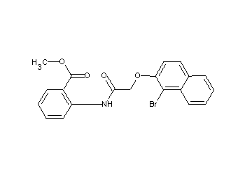 methyl 2-({[(1-bromo-2-naphthyl)oxy]acetyl}amino)benzoate